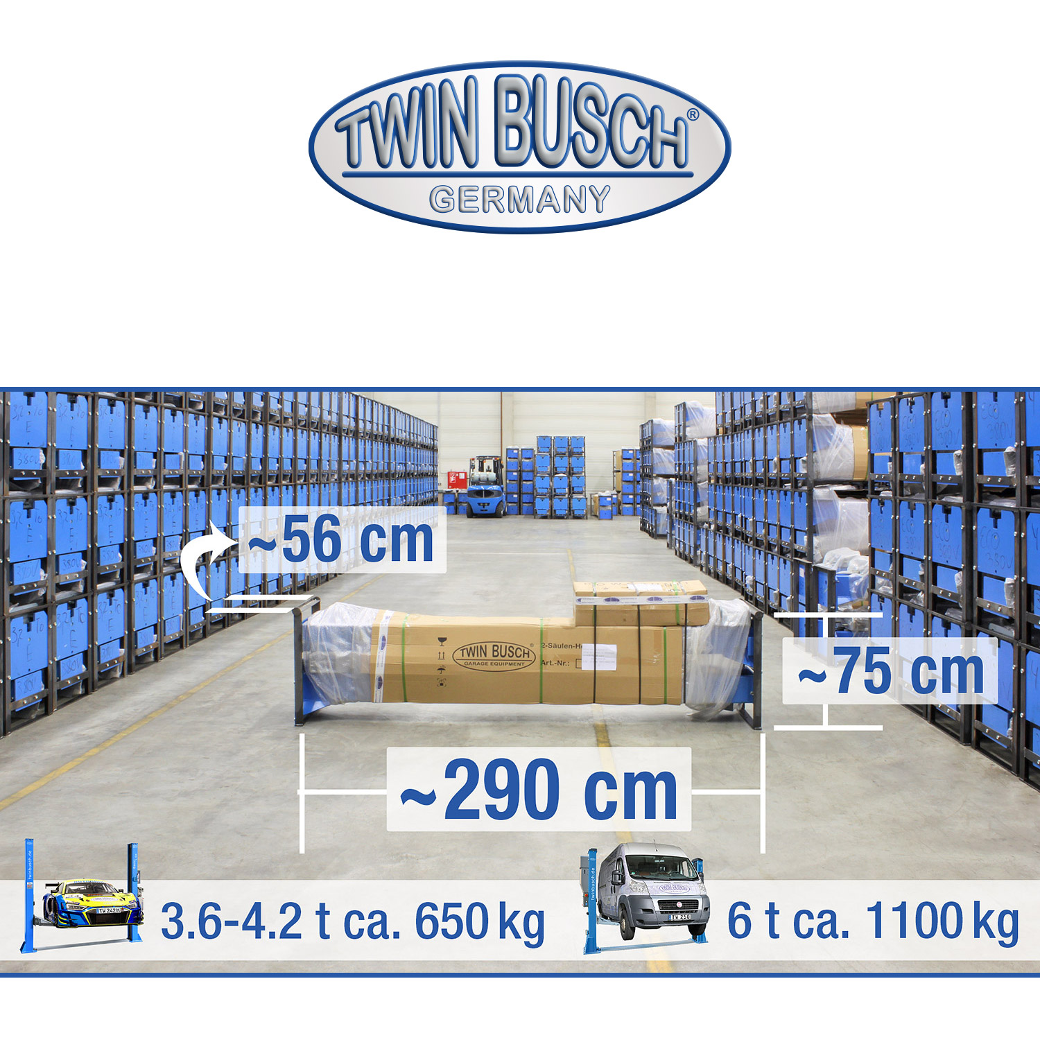TW236PE-400: 2-koloms hefbrug 3,6 T - PROFI Line - Afbeelding 15