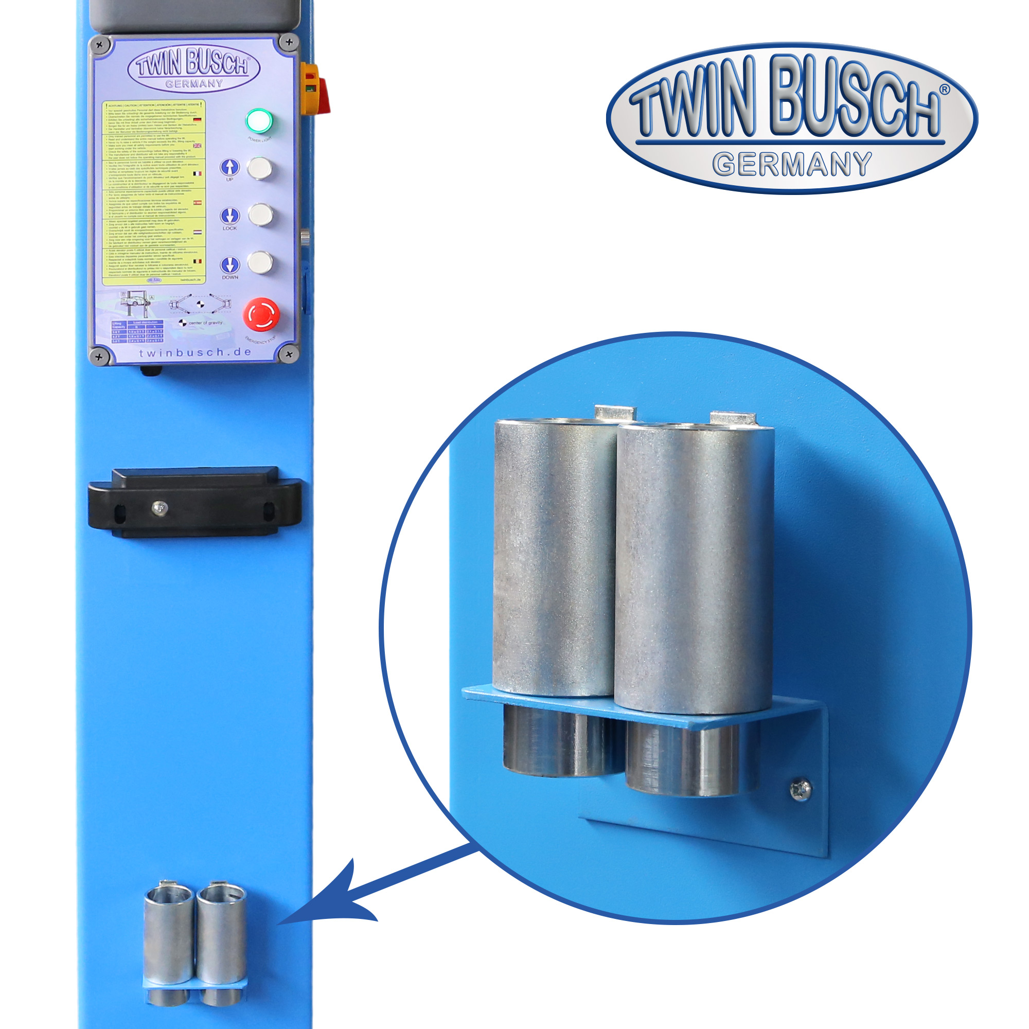 TW236PE-400: 2-koloms hefbrug 3,6 T - PROFI Line - Afbeelding 4