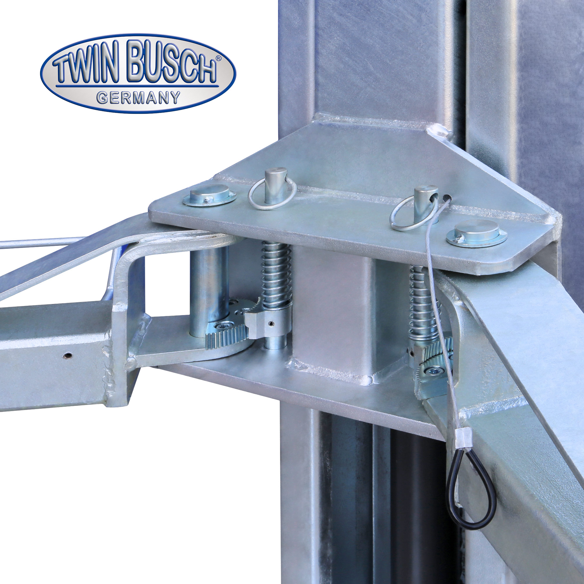 TW242M-230-FZ: 2-koloms hefbrug BASIC LINE 4.2 T - Gegalvaniseerd - Semi automatisch - Afbeelding 2