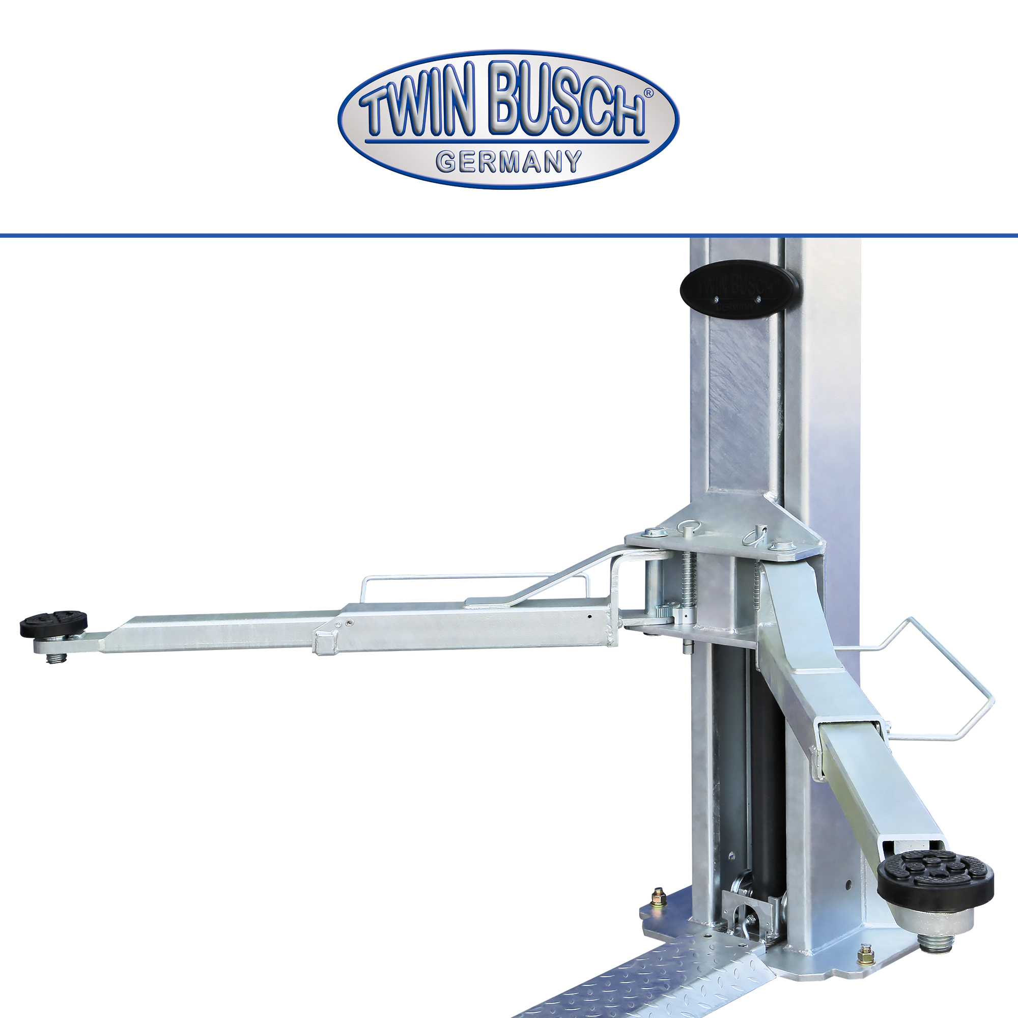 TW242M-230-FZ: 2-koloms hefbrug BASIC LINE 4.2 T - Gegalvaniseerd - Semi automatisch - Afbeelding 3
