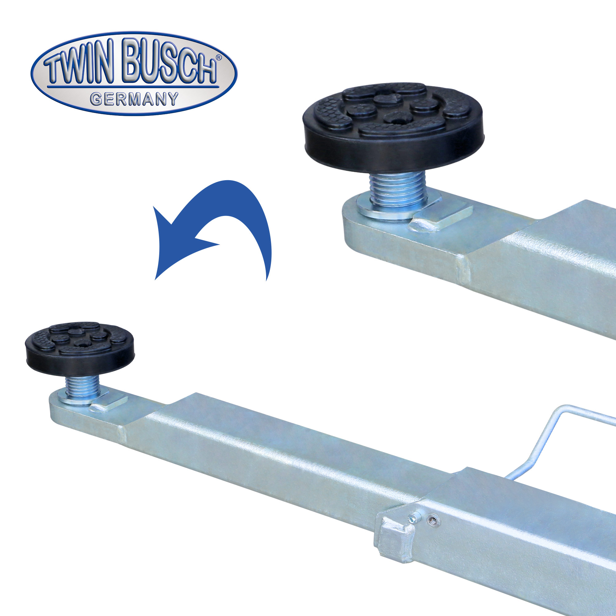 TW242M-230-FZ: 2-koloms hefbrug BASIC LINE 4.2 T - Gegalvaniseerd - Semi automatisch - Afbeelding 5