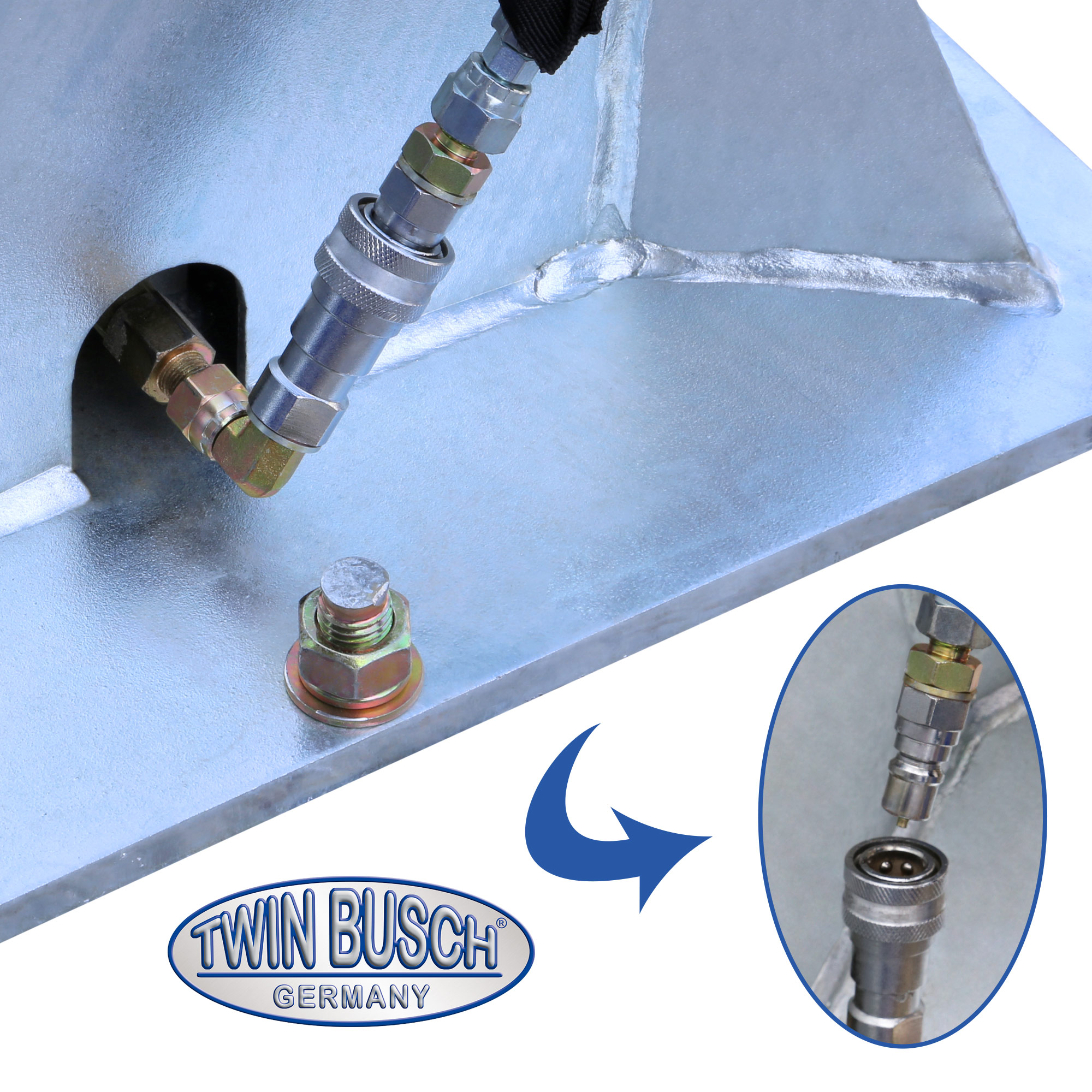 TW242M-230-FZ: 2-koloms hefbrug BASIC LINE 4.2 T - Gegalvaniseerd - Semi automatisch - Afbeelding 6