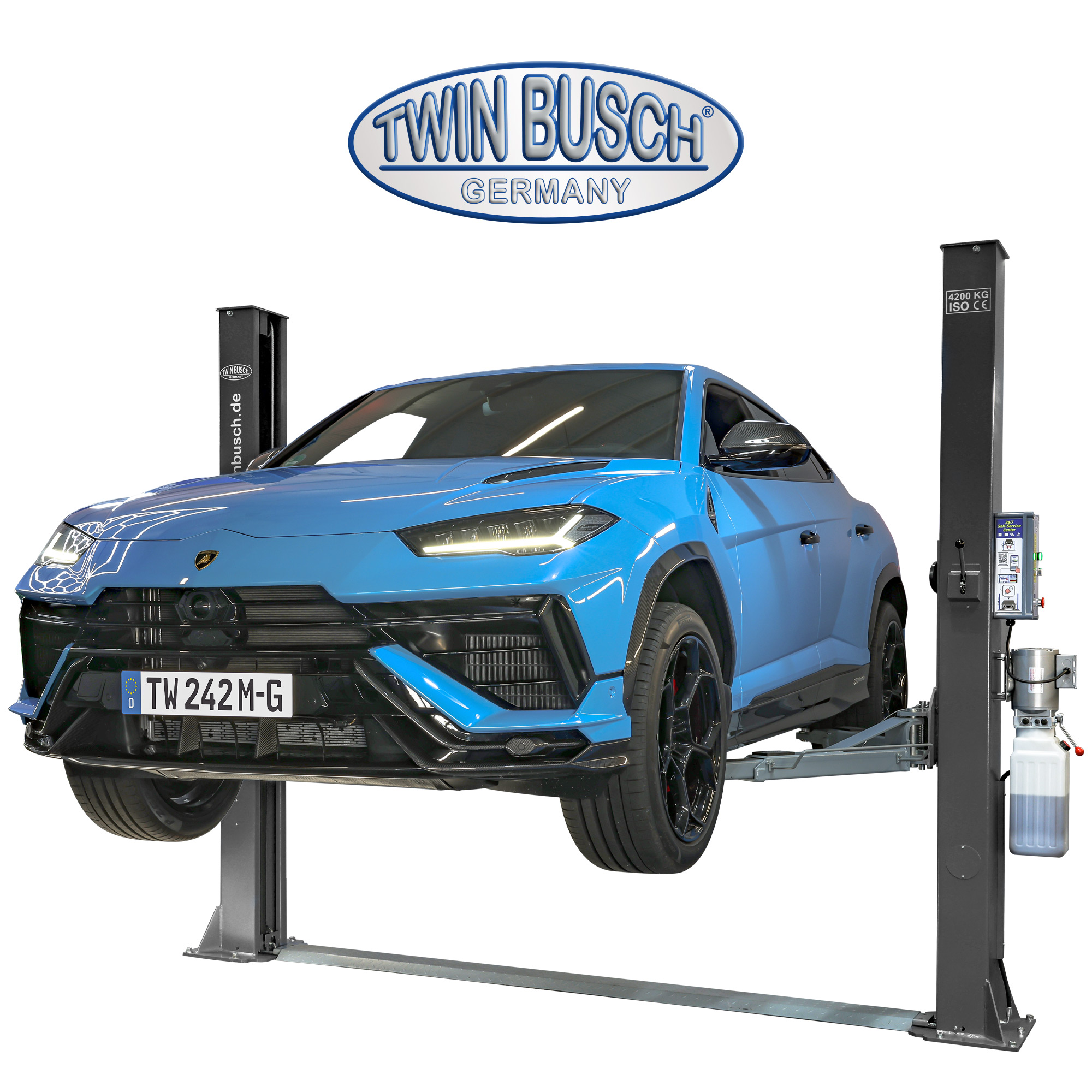 TW242M-230-G: 2-koloms hefbrug BASIC LINE 4.2 T - GREY-Line - Semi automatisch - Afbeelding 11