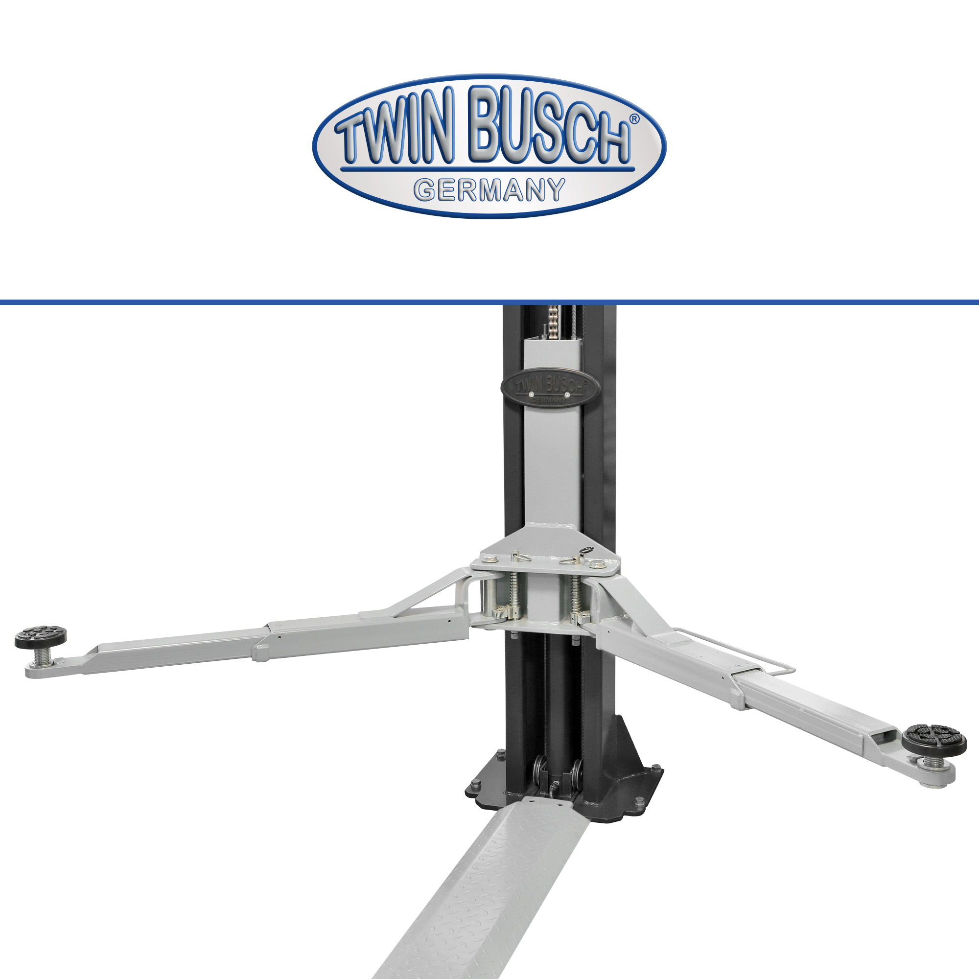 TW242M-230-G: 2-koloms hefbrug BASIC LINE 4.2 T - GREY-Line - Semi automatisch - Afbeelding 2
