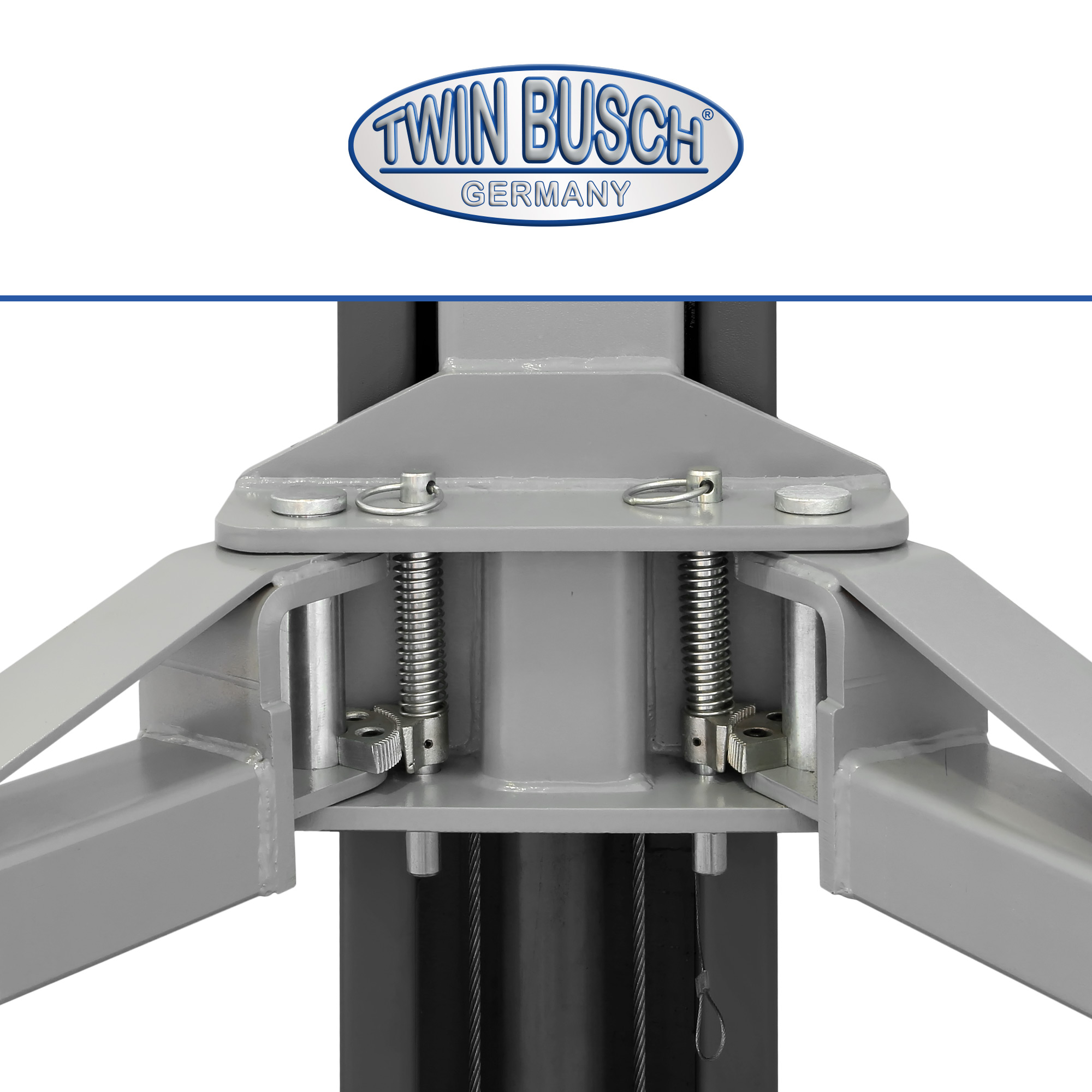 TW242M-230-G: 2-koloms hefbrug BASIC LINE 4.2 T - GREY-Line - Semi automatisch - Afbeelding 3