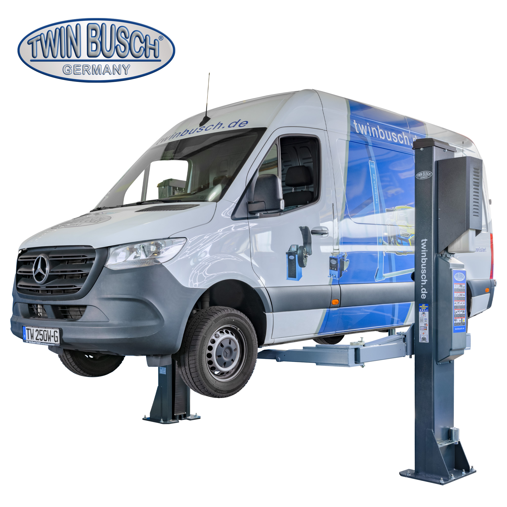 TW250W-400-G: 2-koloms hefbrug Heavy-Line | zonder bodemplaat 5.0 T - GREY-Line - Afbeelding 10