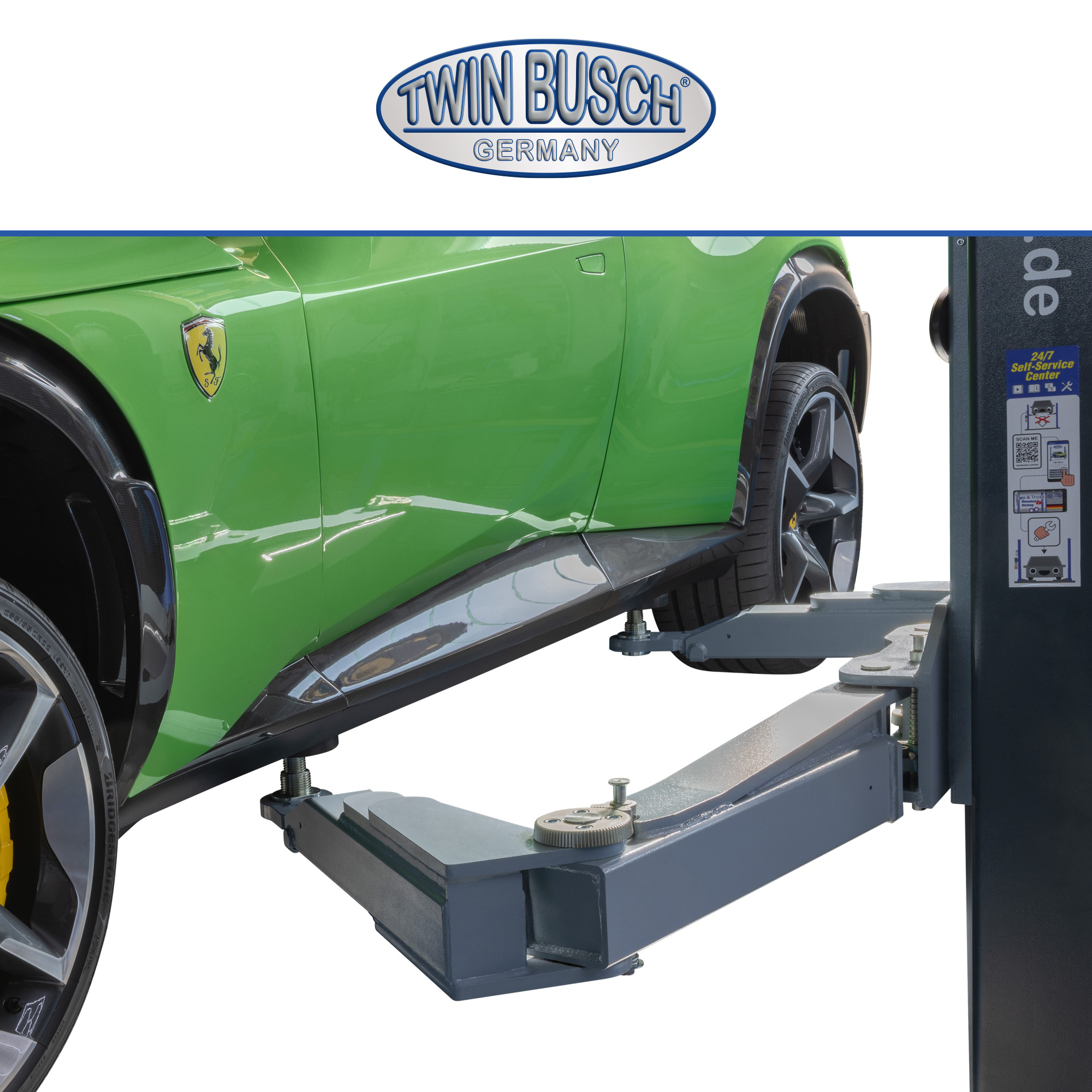 TW250W-400-G: 2-koloms hefbrug Heavy-Line | zonder bodemplaat 5.0 T - GREY-Line - Afbeelding 11
