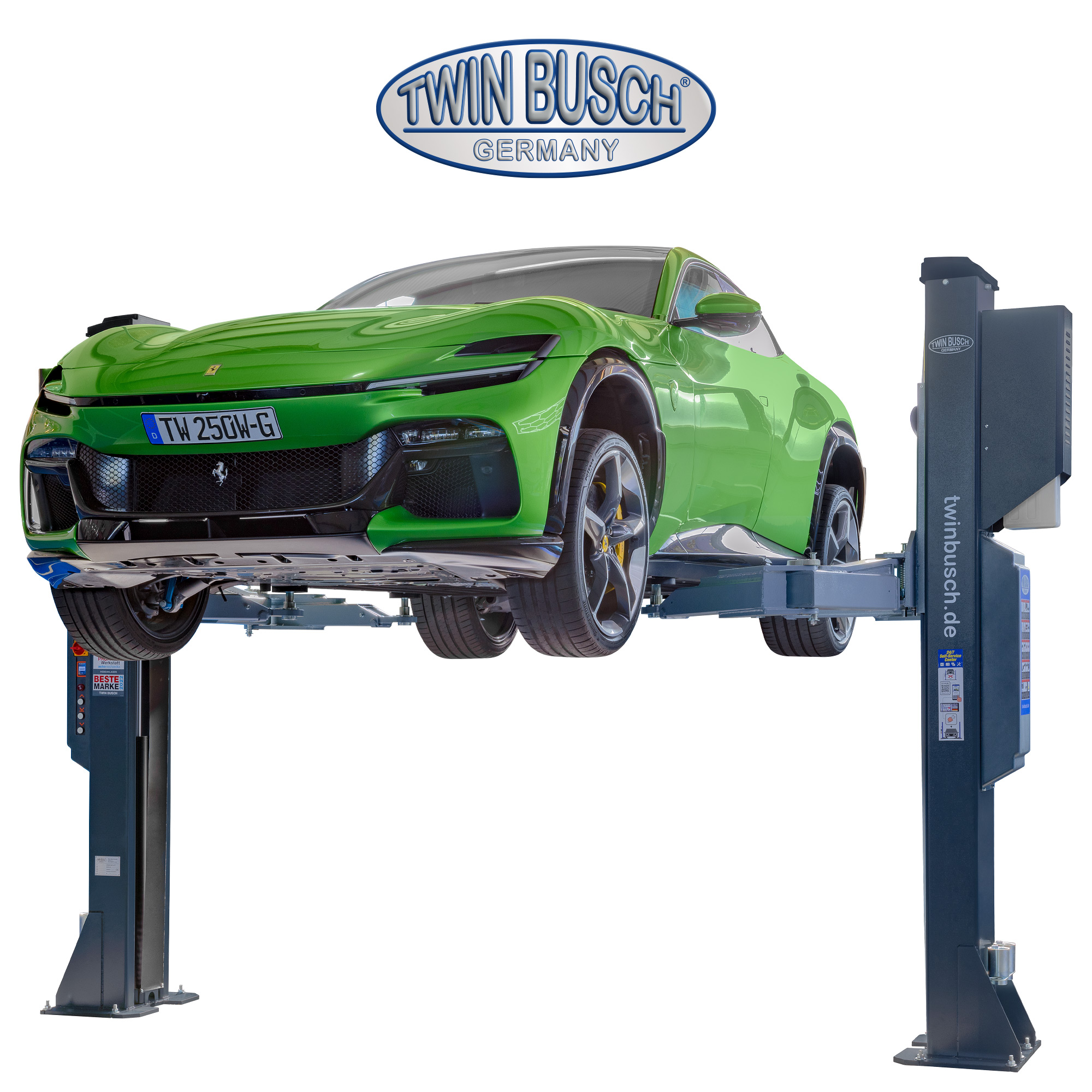 TW250W-400-G: 2-koloms hefbrug Heavy-Line | zonder bodemplaat 5.0 T - GREY-Line - Afbeelding 15