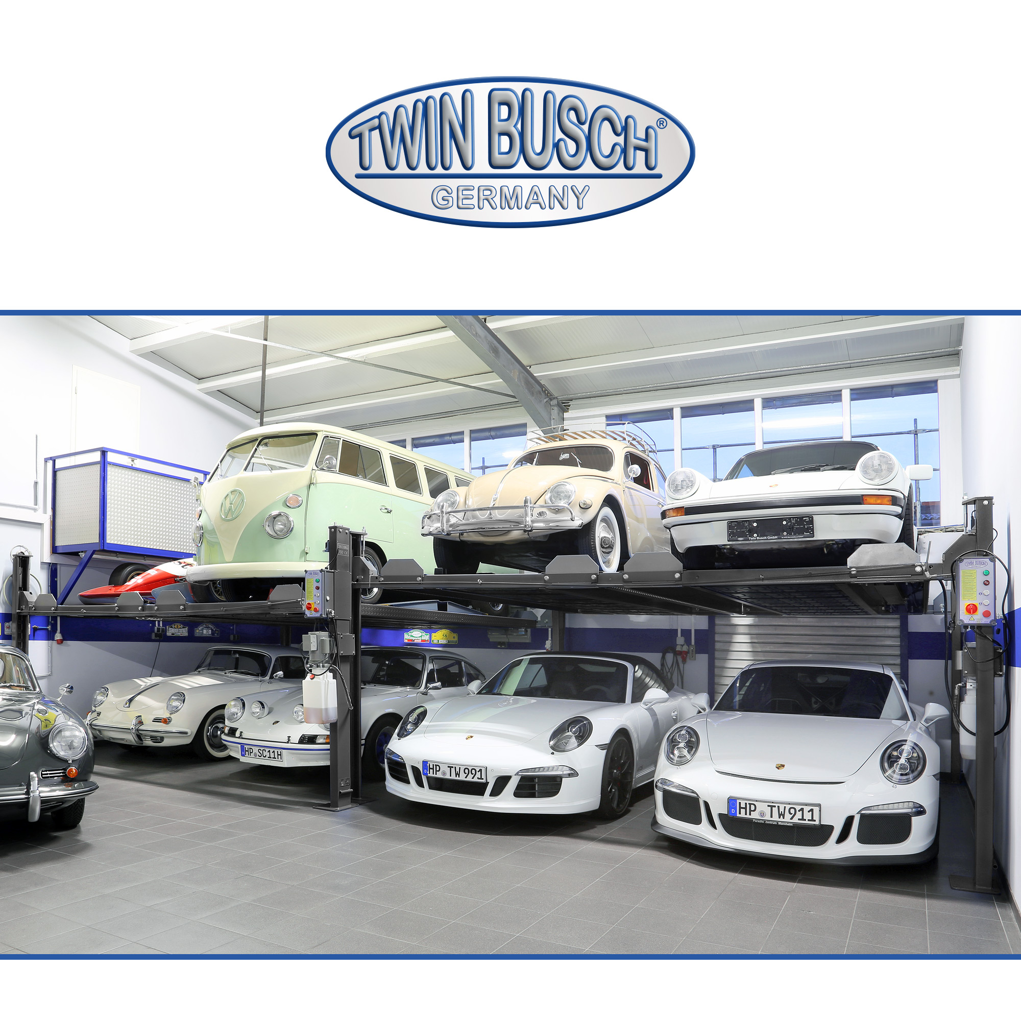 TW436PD2-230-G: 4-koloms hefbrug Dubbel parkeren – 3,6 T - GREY-Line - Afbeelding 10