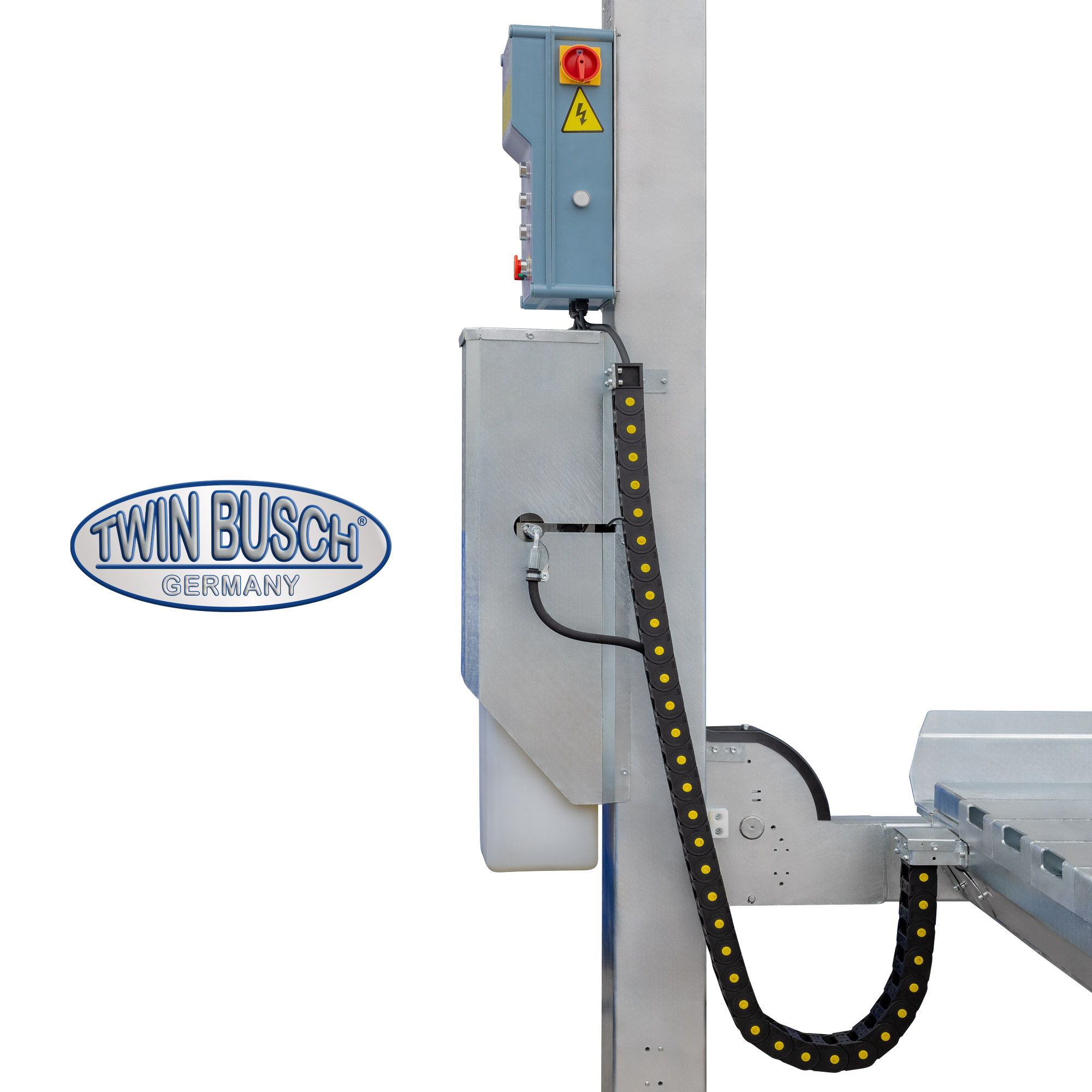 TW465E-400-FZ: 4-koloms hefbrug 6.5 t - elektromagnetisch - thermisch verzinkt - Afbeelding 2