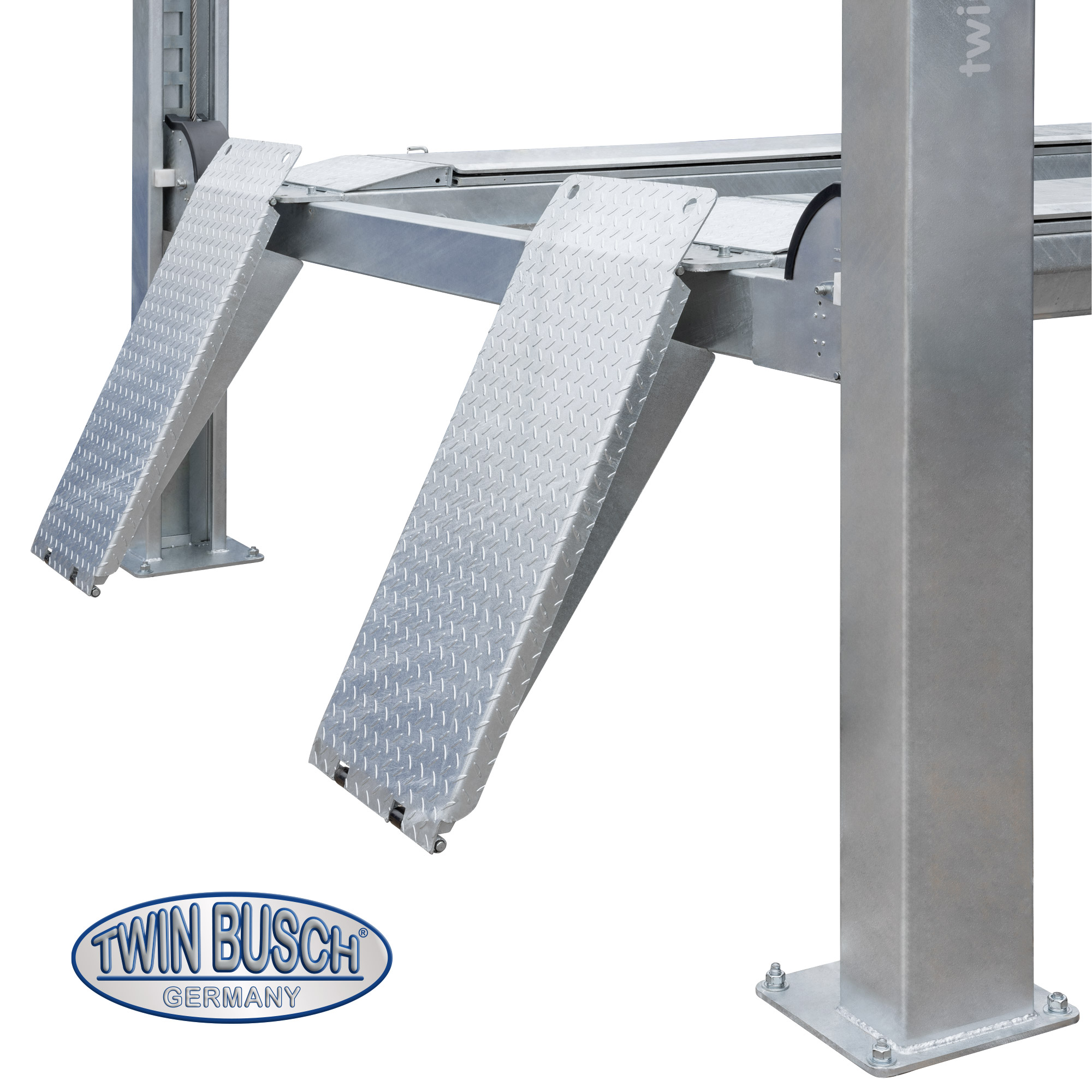 TW465E-400-FZ: 4-koloms hefbrug 6.5 t - elektromagnetisch - thermisch verzinkt - Afbeelding 4