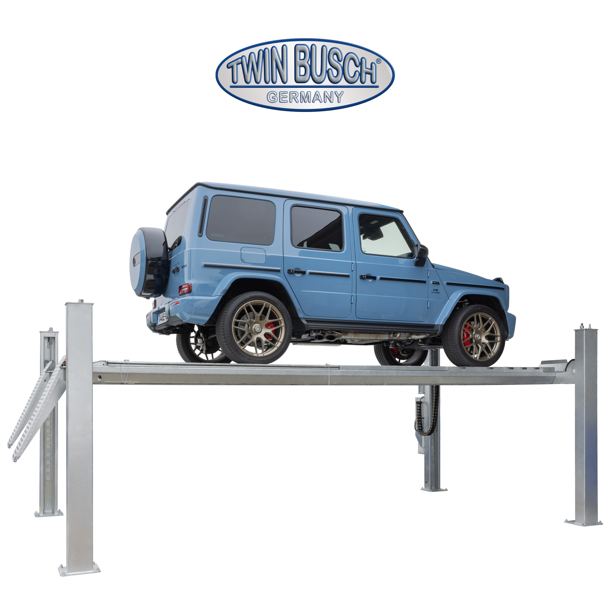 TW465E-400-FZ: 4-koloms hefbrug 6.5 t - elektromagnetisch - thermisch verzinkt - Afbeelding 7