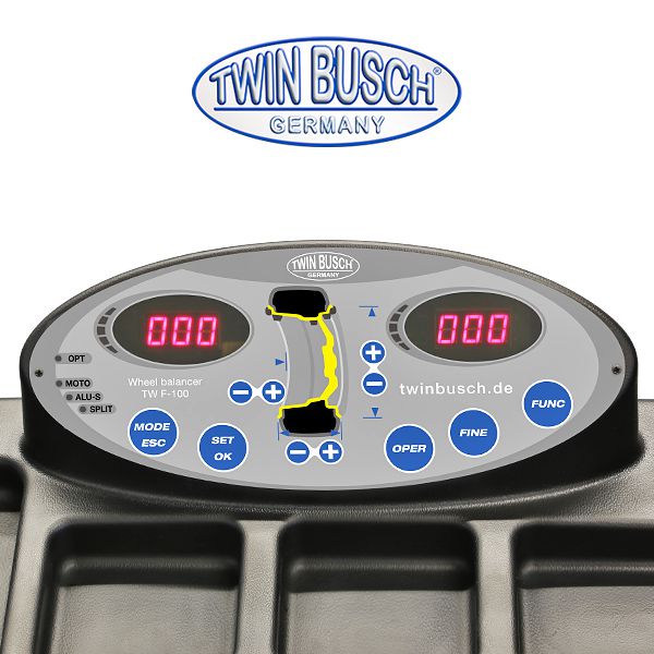 Wielbalanceermachine Twin Busch TWF-100 – Handmatige start – VL - Afbeelding 3