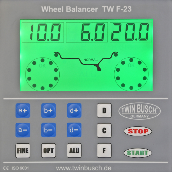 Wielbalanceermachine Twin Busch TWF-23 – Automatisch – VL & lichte bedrijfswagens - Afbeelding 4