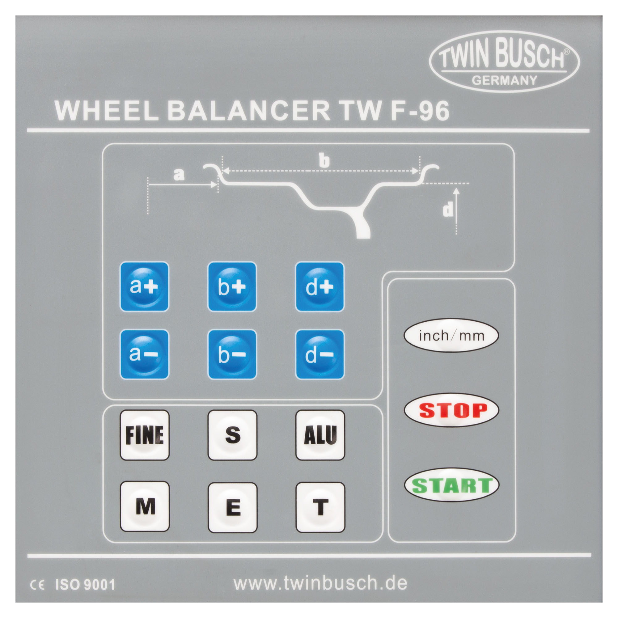 Wielbalanceermachine Twin Busch TWF-96 – professioneel automatisch – Kleurenscherm – bandmatische opspanning - Afbeelding 4