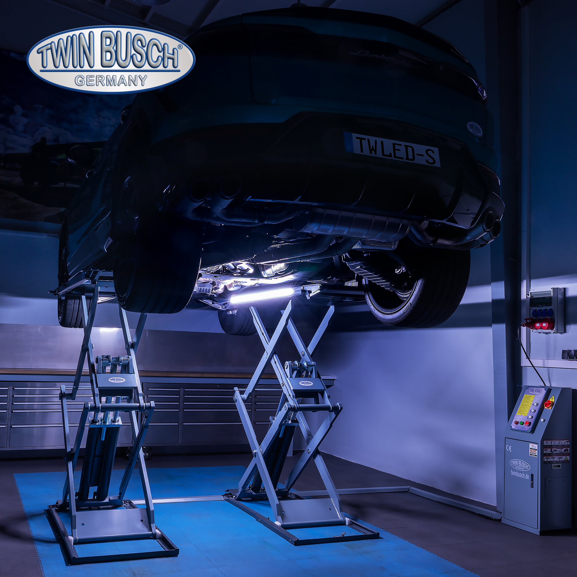 TWLED-S: LED-verlichting (set LED) voor van schaarhefbruggen - Afbeelding 4