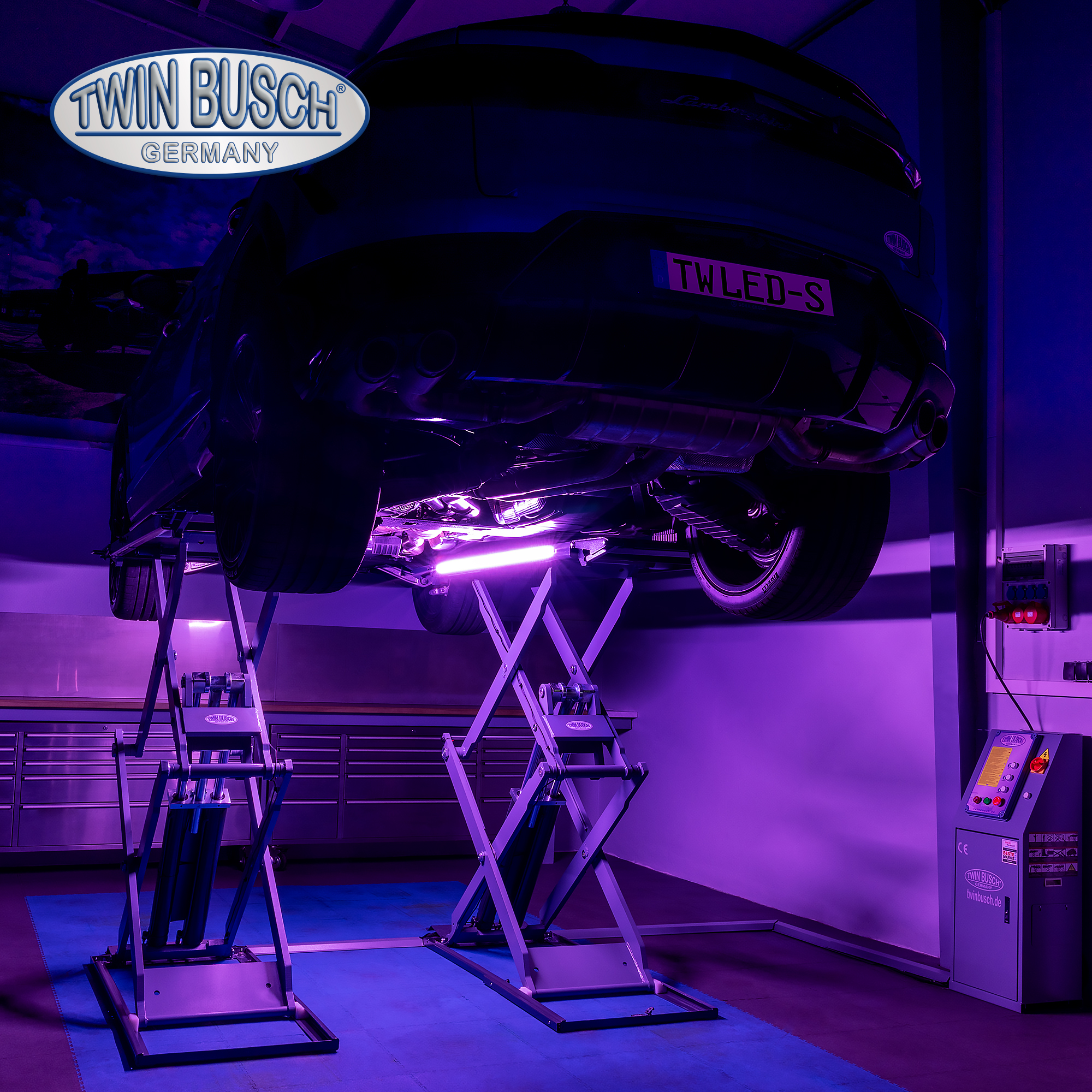 TWLED-S: LED-verlichting (set LED) voor van schaarhefbruggen - Afbeelding 7