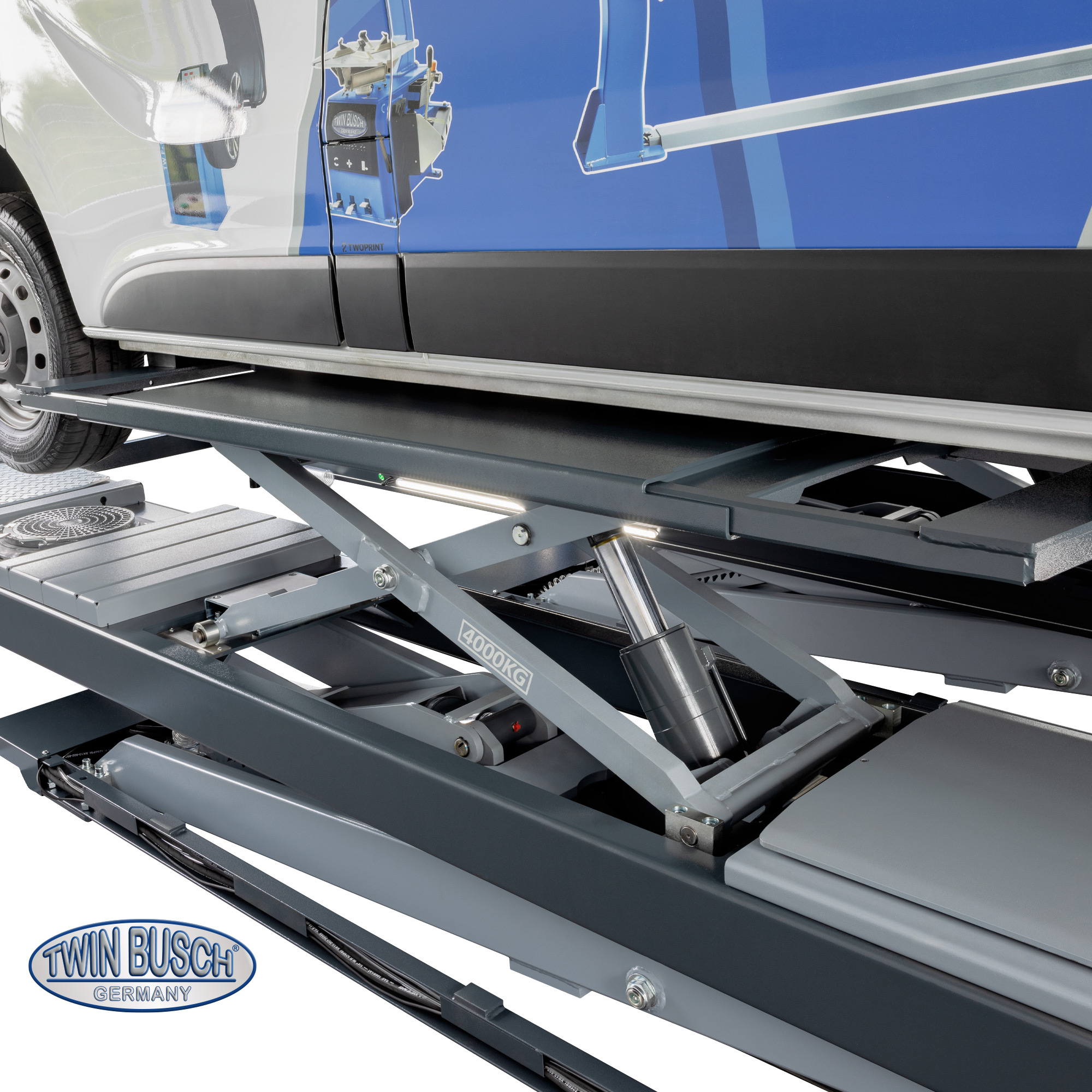 TWSA-50U-400-G: schaarhefbrug met geïntegreerde hulpheffer 5.0 t – TWSA-50U-G - GREY-Line - Afbeelding 12